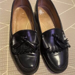GH Bass Weejuns Loafers Layton Kilted Tassel Men's 10 C Black Oxford Dress Shoes